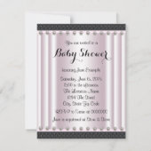 Ethnic Princess Baby Dusche Pink Pearl Einladung (Rückseite)