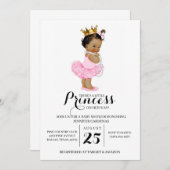 Ethnic Princess Baby Shower Einladung (Vorne/Hinten)