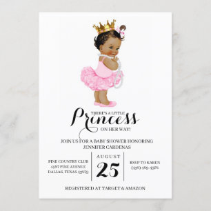 Ethnic Princess Baby Shower Einladung