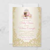 Ethnic Princess Baby Shower Einladungen (Rückseite)