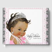 Ethnic Princess Baby Shower Guest Book Gästebuch (Vorderseite)