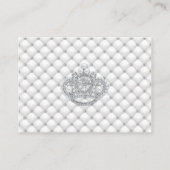 Ethnic Princess Diamonds Glam Diaper Raffle Ticket Begleitkarte (Rückseite)