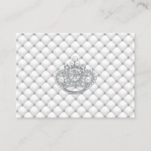 Ethnic Princess Diamonds Glam Diaper Raffle Ticket Begleitkarte (Rückseite)