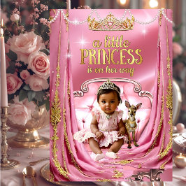 Ethnic Princess Pink Baby Shower Baby Dealer Einladung
