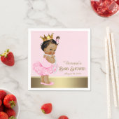 Ethnic Princess Pink Gold Baby Dusche Serviette (Beispiel)