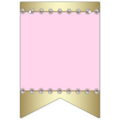 Ethnic Princess Pink Gold Baby Dusche Wimpelkette (Zweite Fahne)