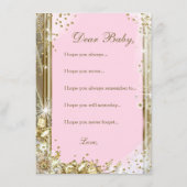 Ethnic Princess Tutu Pearls will Baby Hinweiskarte (Rückseite)