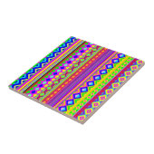 Ethnic Psychedelic Texture Pattern Fliese (Seite)