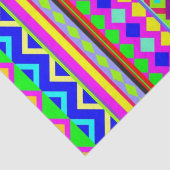 Ethnic Psychedelic Texture Pattern Seidenpapier (Detail)