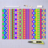 Ethnic Psychedelic Texture Pattern Seidenpapier (Handwerk)