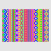 Ethnic Psychedelic Texture Pattern Seidenpapier (Vorderseite)