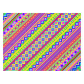 Ethnic Psychedelic Texture Pattern Tischdecke (Vorderseite (Horizontal))