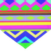 Ethnic Psychedelic Texture Pattern Tischdecke (Schrägansicht)