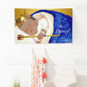 Ethnic Royal Prince Baby Dusche Banner (Insitu)