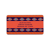Ethnic Southwest geometric Design Label
