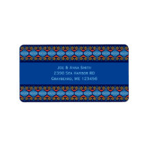 Ethnic Southwest geometric Design Label