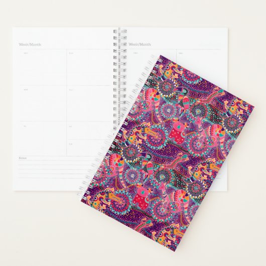Ethnic Style Animal Muster | Monogramm Planer (Anzeige)