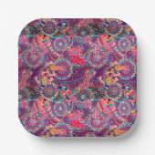 Ethnic Style Animal Muster Pappteller (Vorderseite)