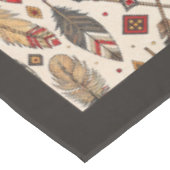 Ethnic Tablecloth mit Feder und Arrow Motif Tischdecke (Schrägansicht)