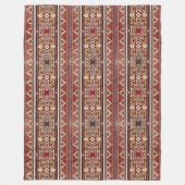 Ethnic Textile Texture Tribal Aztec National Ameri Fleecedecke (Vorderseite)
