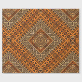 Ethnic Textile Tribal Pattern African Style Geschenkpapier (Flach)