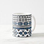Ethnic Triangle Geometric Navajo Muster Kaffeetasse (VorderseiteRechts)