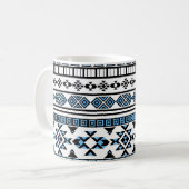 Ethnic Triangle Geometric Navajo Muster Kaffeetasse (Vorderseite Links)