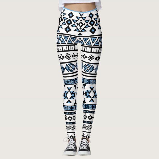 Ethnic Triangle Geometric Navajo Muster Leggings (Vorderseite)