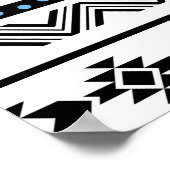 Ethnic Triangle Geometric Navajo Muster Poster (Ecke)