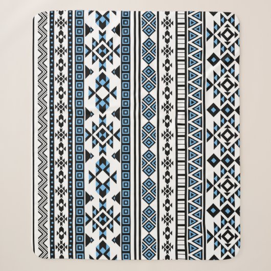 Ethnic Triangle Geometric Navajo Muster Sherpadecke (Vorderseite)