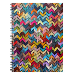 Ethnic Tribal bestickt geometrisch Notizblock