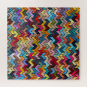 Ethnic Tribal bestickt geometrisch Puzzle (Horizontal)