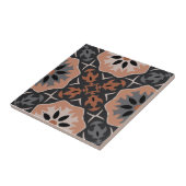 Ethnic Tribal Boho leichte Grau- und Kaffeetöne Fliese (Seite)