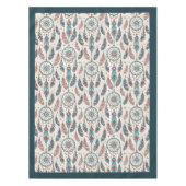 Ethnic Tribal Native Pastel Dreamcatcher Federn Tischdecke (Vorderseite)