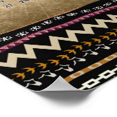 Ethnic Tribal Stripes 2026 Wall Calendar Poster (Ecke)