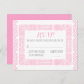 Ethnic Wedding RSVP Response Card Personalisiert (Vorne/Hinten)