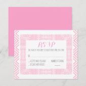 Ethnic Wedding RSVP Response Card Personalisiert Karte (Vorne/Hinten)
