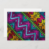 Ethnic Woven Threads Postkarte (Vorne/Hinten)