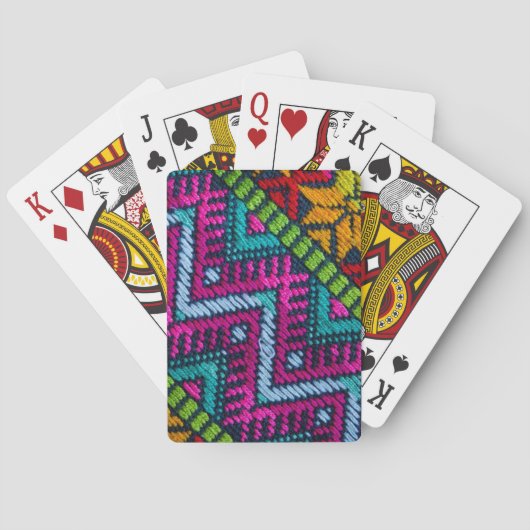 Ethnic Woven Threads Spielkarten (Rückseite)