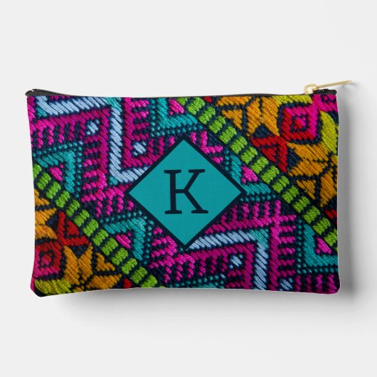 Ethnic Woven Threads Zubehörtasche (Rückseite)