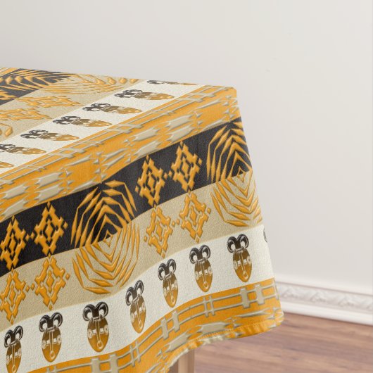 EthnicAfrican Stammes- Maskenvorlage Tischdecke (Beispiel)