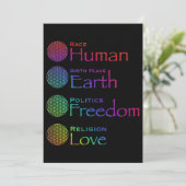 Ethnie: Menschlicher Geburtsort: Geopolitik: Freih Einladung (Stehend Vorderseite)