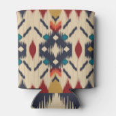 Ethnisch Abstrakt: Tribal Geometric Print. Dosenkühler (Rückseite)