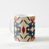 Ethnisch Abstrakt: Tribal Geometric Print. Kaffeetasse (Vorderseite Links)