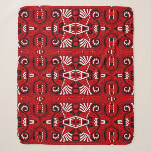 Ethnisch Abstrakt Vintage Boho Fliese Sherpadecke