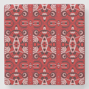 Ethnisch Abstrakt Vintage Boho Fliese Steinuntersetzer