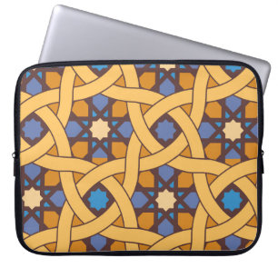 Ethnisch Abstraktes Mosaikmuster Laptopschutzhülle