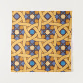 Ethnisch Abstraktes Mosaikmuster Wandteppich (Vorderseite (Horizontal))