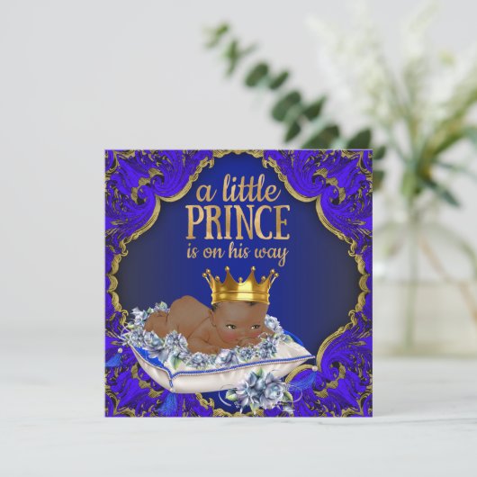 Ethnisch-Afrikanische Kinderdusche Einladung (Stehend Vorderseite)