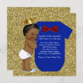 Ethnisch-Afrikanische Kinderdusche Einladung (Vorne/Hinten)